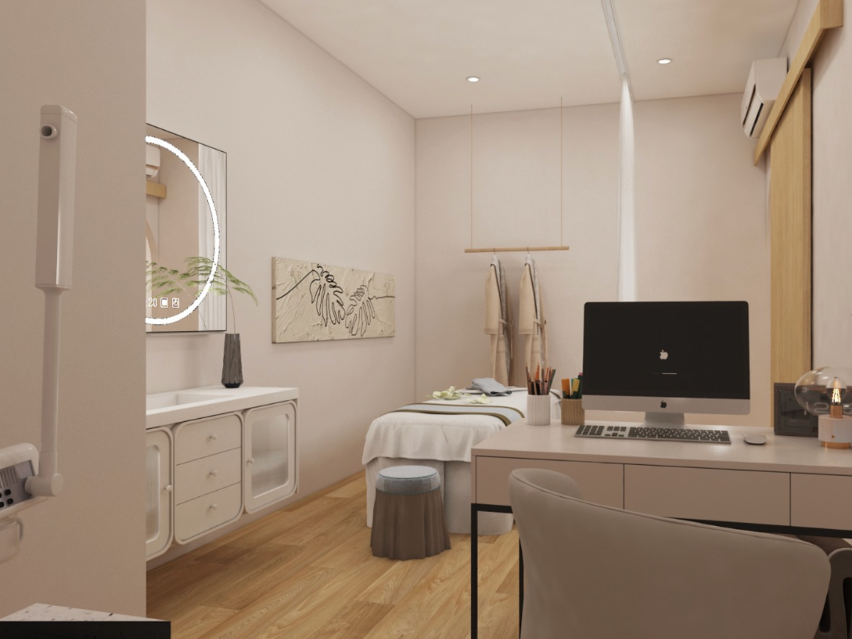 Private consultation room at Dr Plus Aesthetic Clinic in Johor Bahru