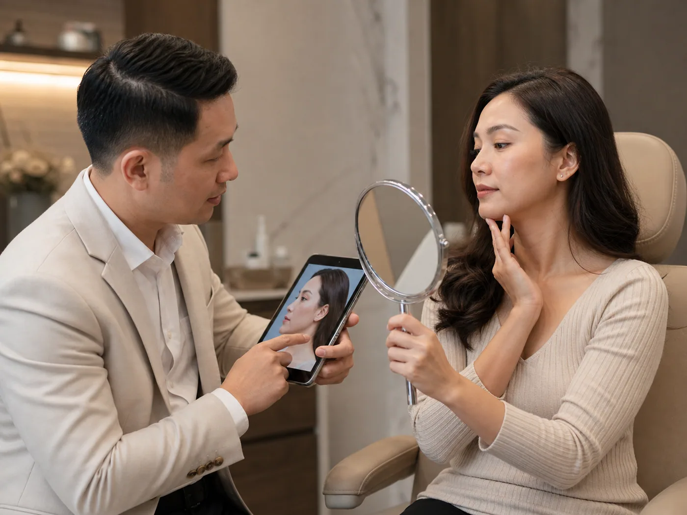 Volume support discussed during a doctor-led consultation