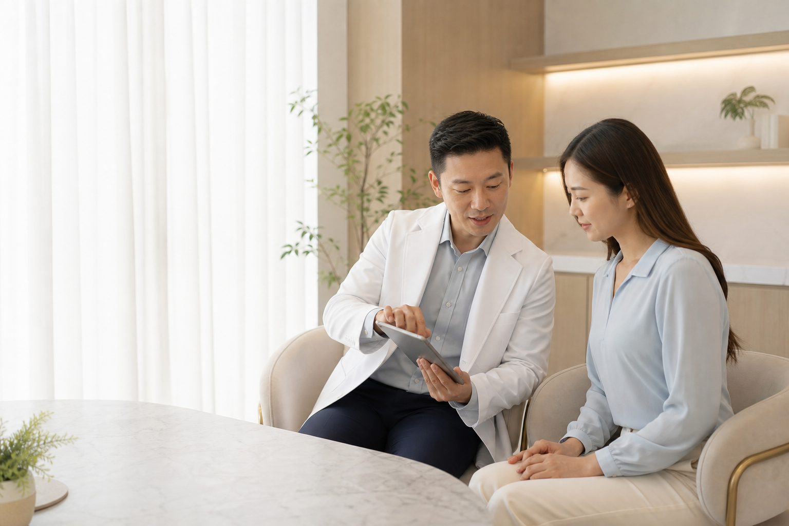 Doctor-led aesthetic consultation at Dr Plus Johor Bahru