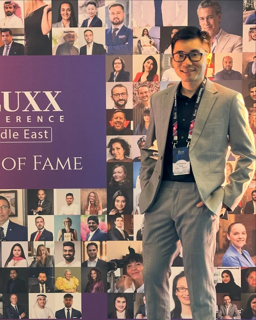 Dr Kenneth Lee at the FLUXX Conference Middle East in Qatar