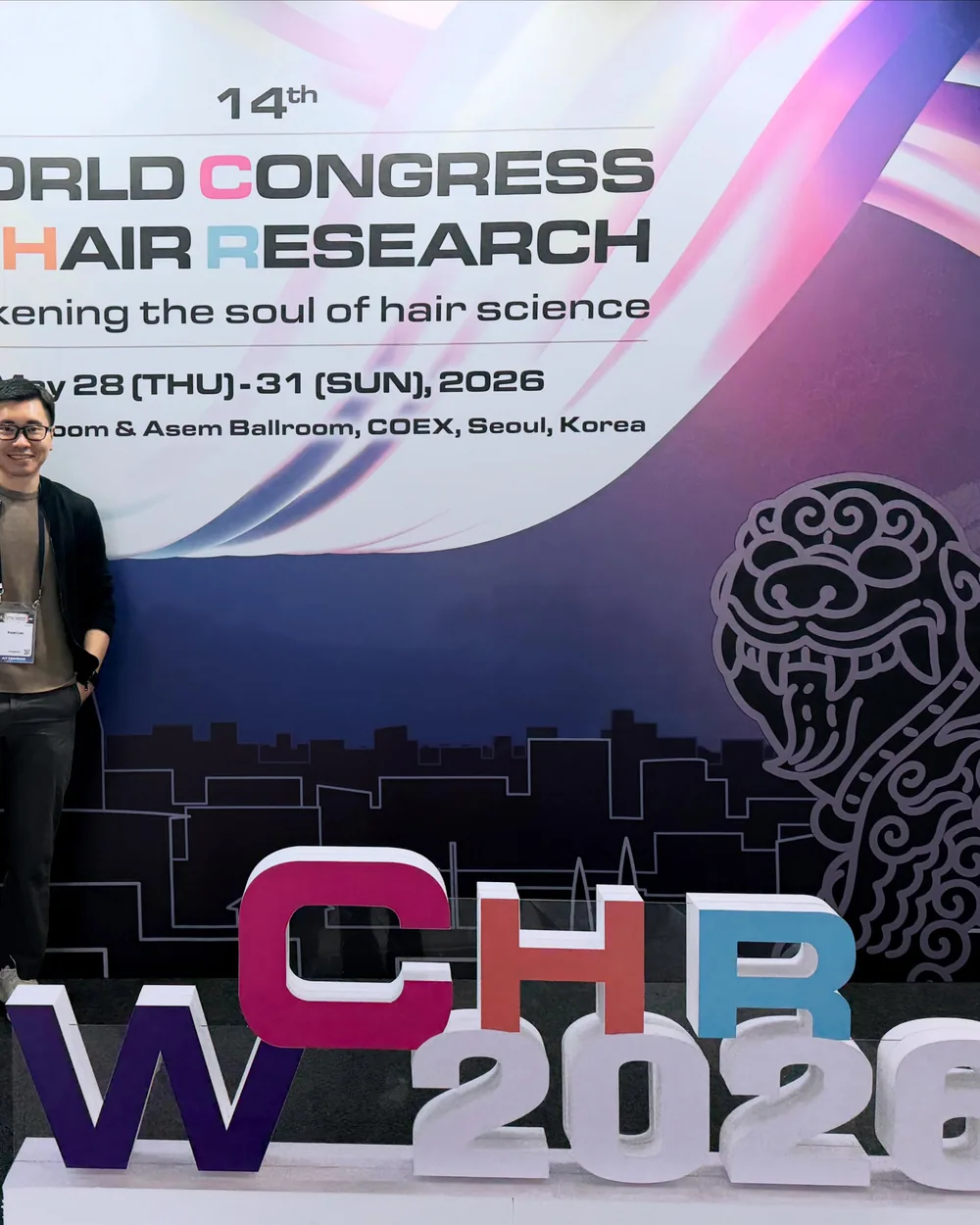 Dr Kenneth Lee attending the World Congress for Hair Research in Seoul
