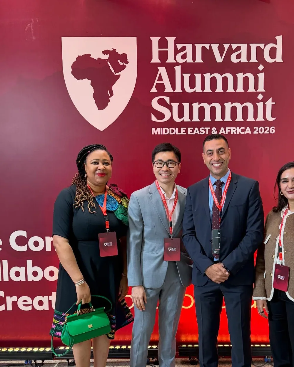 Dr Kenneth Lee with delegates at the Harvard Alumni Summit Middle East and Africa