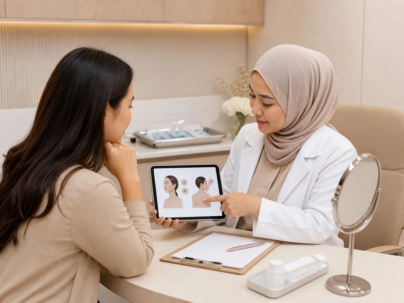 Friction and irritation discussed during a doctor-led consultation